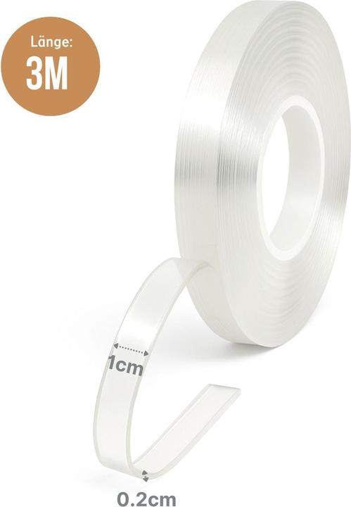 Actual product image Hermex Nano-Tape Doppelseitiges Klebeband Nano-Klebeband Montageklebeband (10 mm)