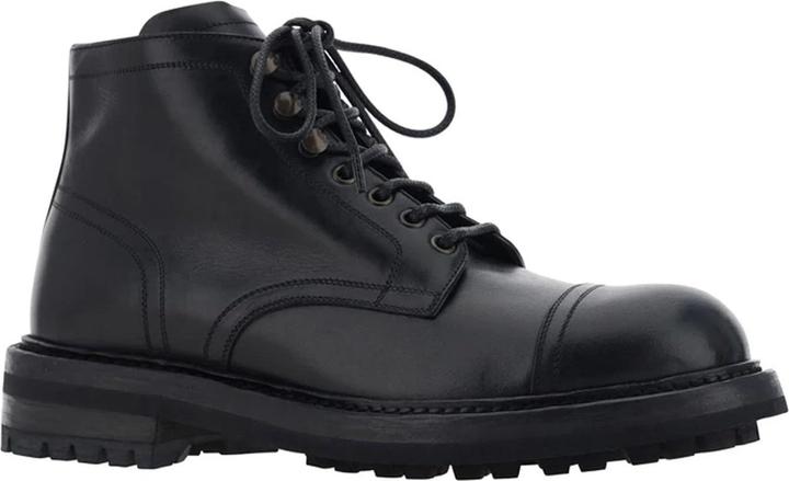 Dolce & Gabbana Lace-Up Leather Boots