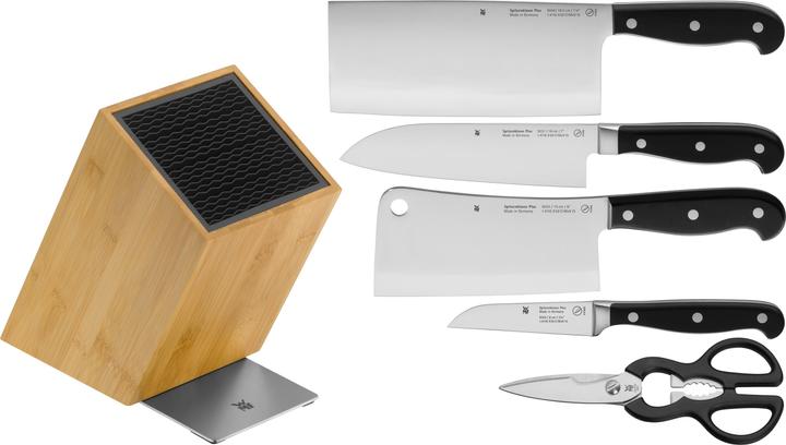 Produktbild WMF Spitzenklasse Plus Asia Messerblock mit Messerset 6teilig, Made in Germany