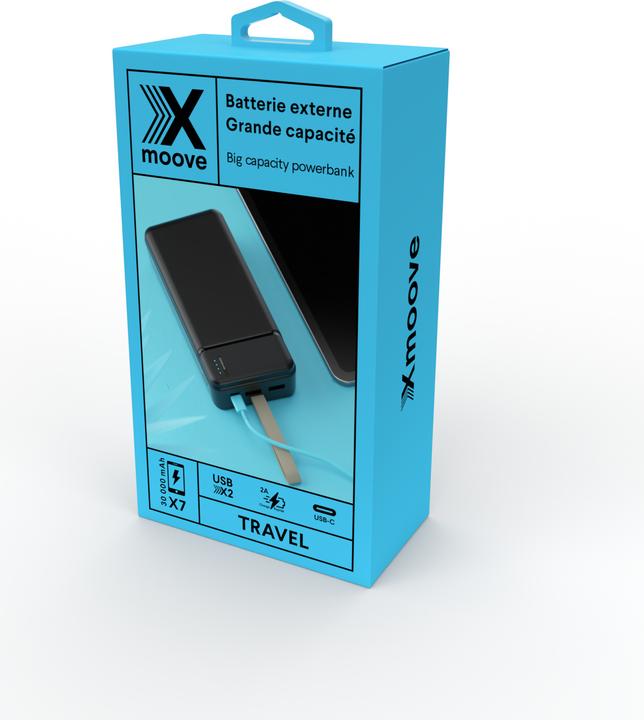 Image du produit Livoo Travel - Batterie externe grande capacité - 30 000 mAh (30000 mAh, 10.50 W, 10.50 Wh)