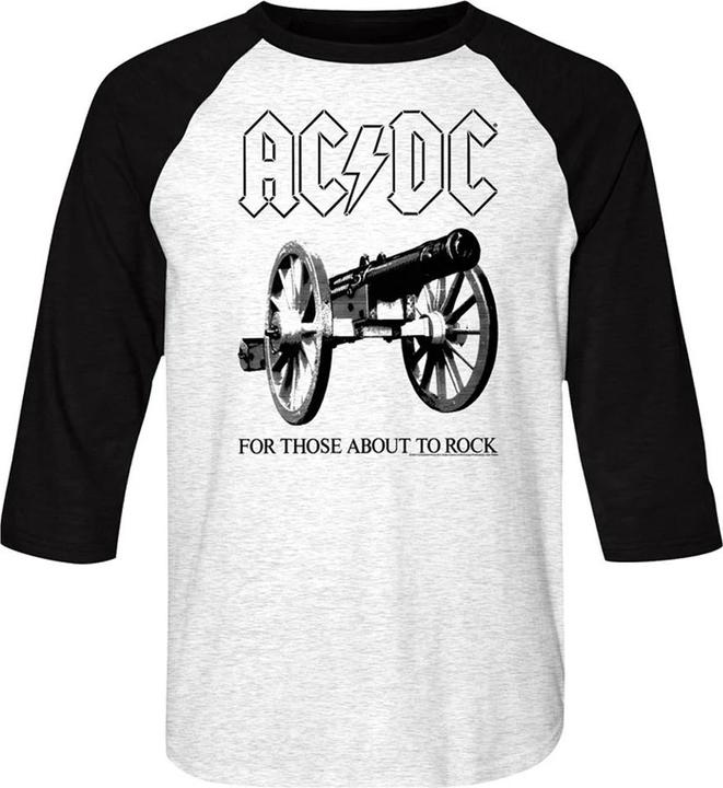 AC/DC For Those About To Rock TShirt Raglan langärmelig (S)