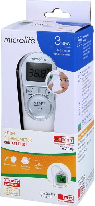Actual product image Aponorm Clinical thermometer forehead Contact-Free 4, 1 pc. (Non-contact)
