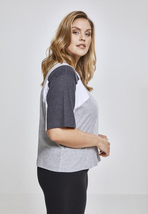 Actual product image Urban Classics Ladies 3-Tone Short Oversize Tee (XXL)