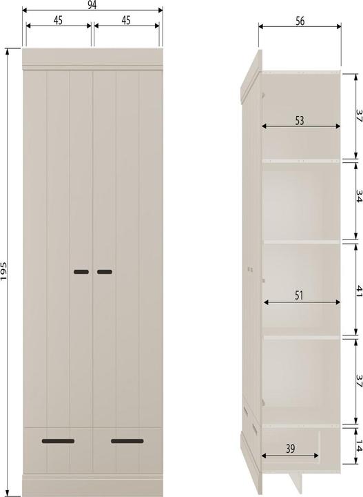 Actual product image Woood Connect (195 x 94 x 53 cm)