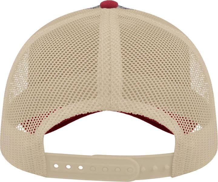 Actual product image Atlantis Unisex Adult Rapper 5 Panel Canvas Recycled Trucker Cap (One size)