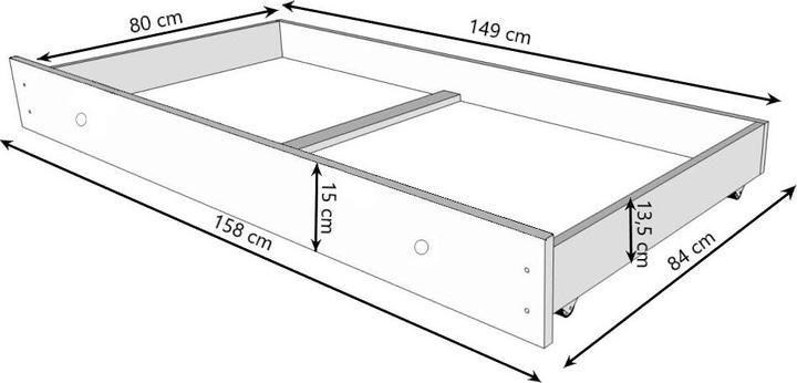 Image du produit ADRK Furniture Lit avec matelas, sommier et tiroir CASIMO CAT IN A CAR 160x80 (160 x 80 cm)