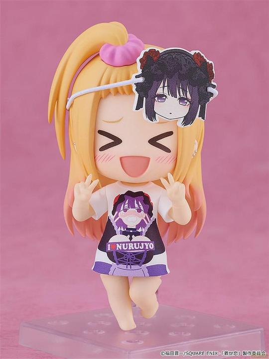 Actual product image Good Smile Company My Dress-Up Darling Nendoroid Action Figure Marin Kitagawa: Slippery Girls Full Graphic T-Shirt