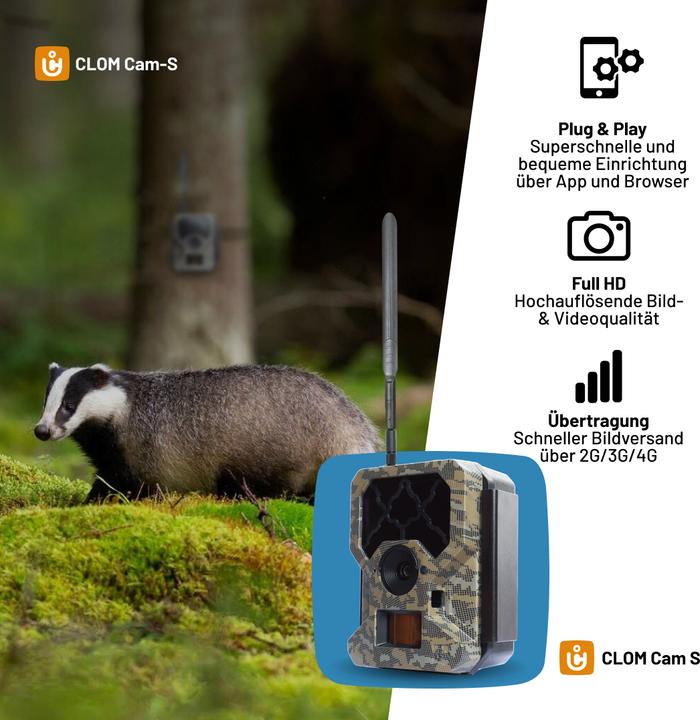 Actual product image ICUserver ICU CLOM Cam-S Wildkamera Tarn-Grün