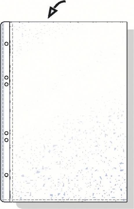 Immagine prodotto Rexel HETZEL Copertina per brochure economica, A6, PP, grana, 0,075 mm aperta in alto, perforazione: (A6, 50 x)