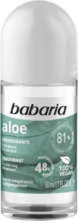 Actual product image Babaria Deodorant Roll-On Aloe 50ml (Roll-on, 50 ml)