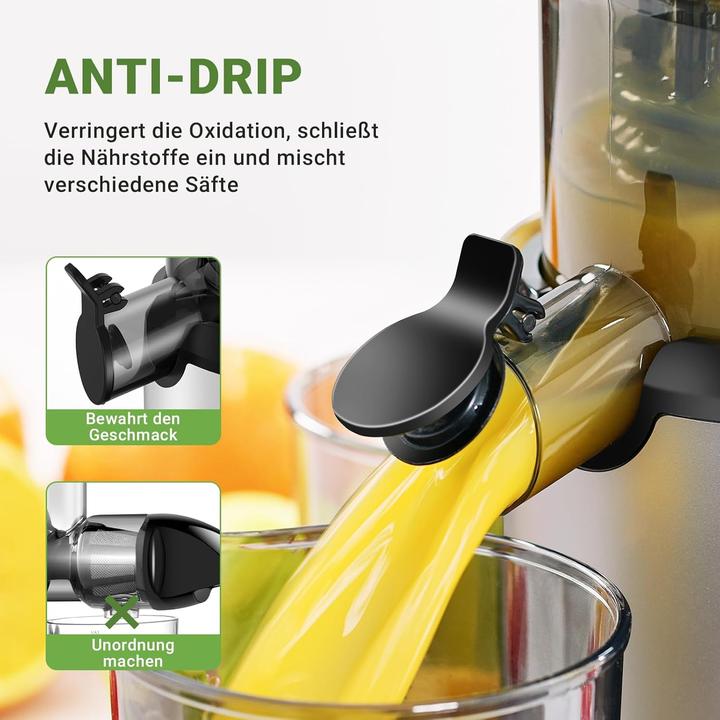 Actual product image Amzchef Entsafter