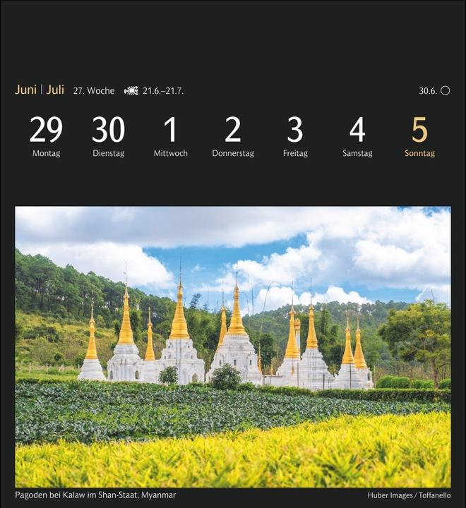 Immagine prodotto Harenberg Die Welt in Farben Postkartenkalender 2026 - Kalender mit 53 Postkarten (Copertina rigida, Tedesco)