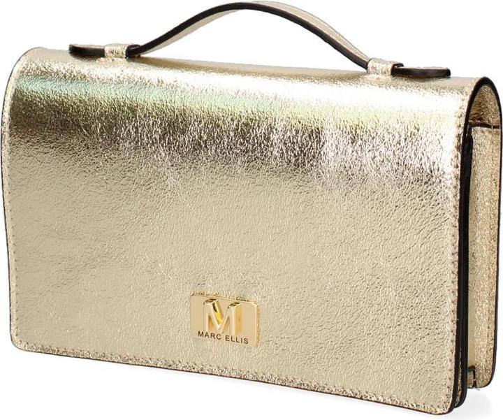 Actual product image Marc Ellis **Damen Schultertasche Made In Italy - Modell Floriana Plus - 100% Leder** - 22.0 X 14.0 X 4.5 Cm
