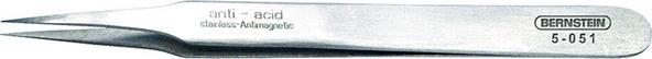 Immagine prodotto Bernstein Pinzetta SMD SMD / resistente agli acidi / antimagnetica in acciaio inox Dritta, appuntita 115mm