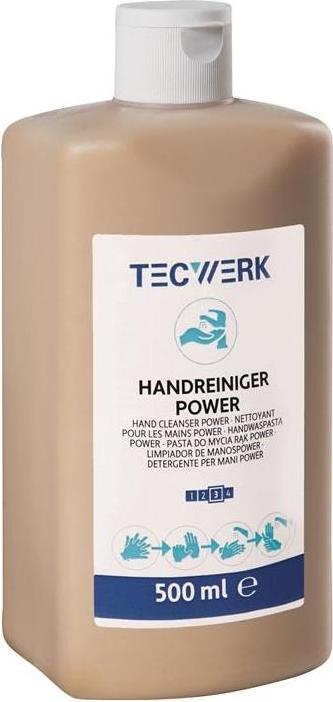 Image du produit Tecwerk Nettoyant pour les mains Power 500 ml sans savon, sans solvant, parfumé (Savon liquide, 500 ml)