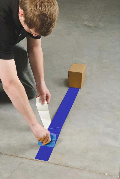 Produktbild Brady B-514, ToughStripe, Bodenmarkierbänder, Polyester, blau, 76,2mm x 30m (76.20 mm)