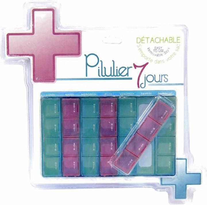 Actual product image Sensly Removable pill box - 7 days - Convenient and safe.