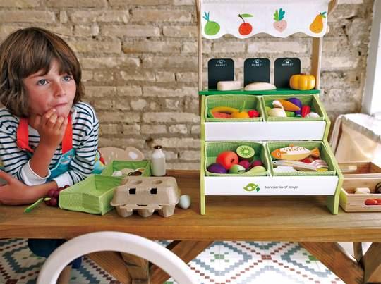 Produktbild Tender Leaf Toys Bauern Marktstand