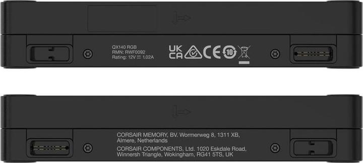 Image du produit Corsair Ventilateur iCUE LINK QX140 RGB 140 mm PWM (noir, kit de démarrage) (140 mm, 2 x)