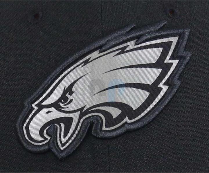 Actual product image New Era NFL - Philadelphia Eagles - Grey Collection 39Thirty Cap Black LXL (L, XL)