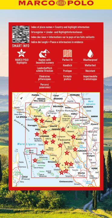 Produktbild Reisekarte Italien 07 Toskana 1:225.000