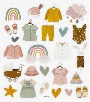 Actual product image Dalprint Papieraufkleber - Baby Girl 25 Stk