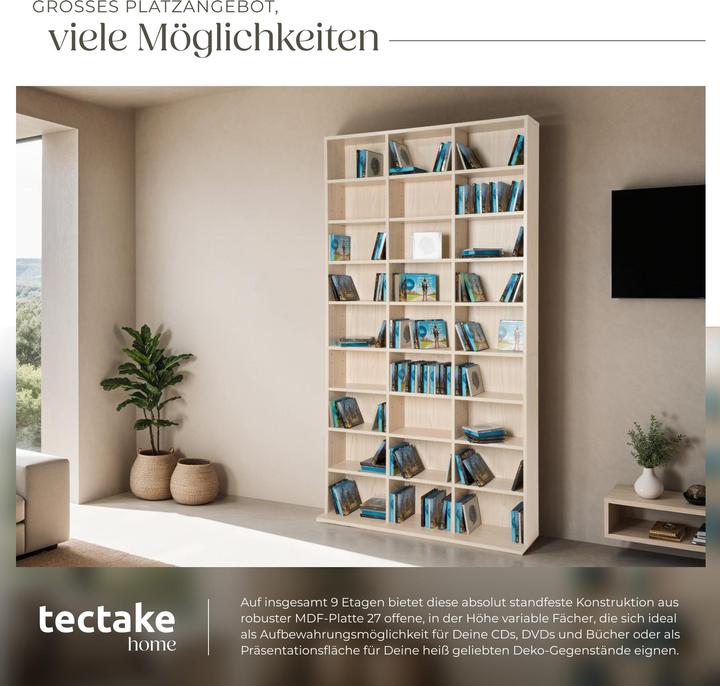 Immagine prodotto tectake CD (102 x 23,5 x 180 cm)
