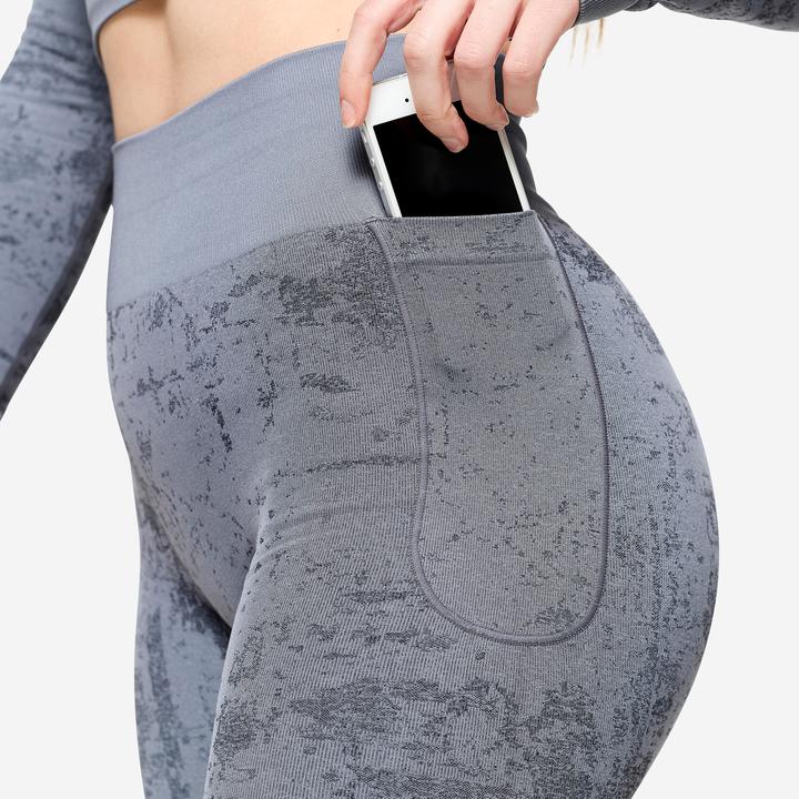 Immagine prodotto Domyos Leggings nahtlos - grau (XL)