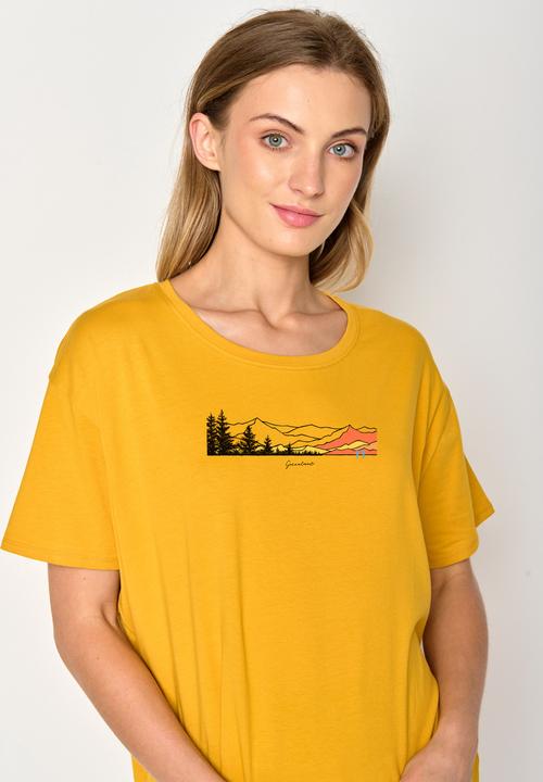Actual product image Greenbomb Women's Nature Hike Mountains Feel T-Shirt (L)