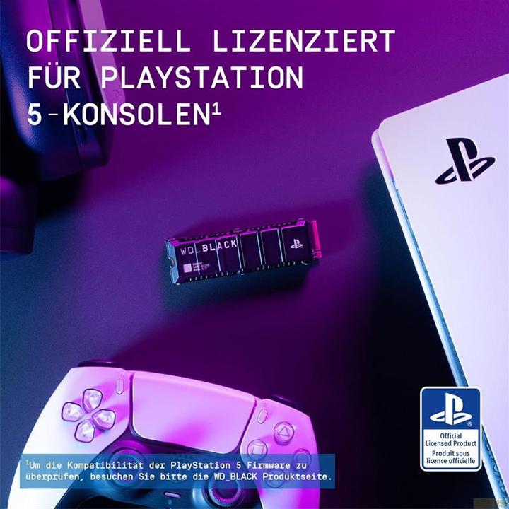 Productafbeelding WD Zwarte SN850 met koellichaam (Retail). (1000 GB, M.2 2280)