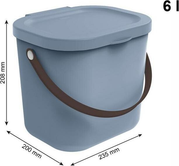 Produktbild Rotho Babydesign Windeleimer YUMA 6 l Misty Blue