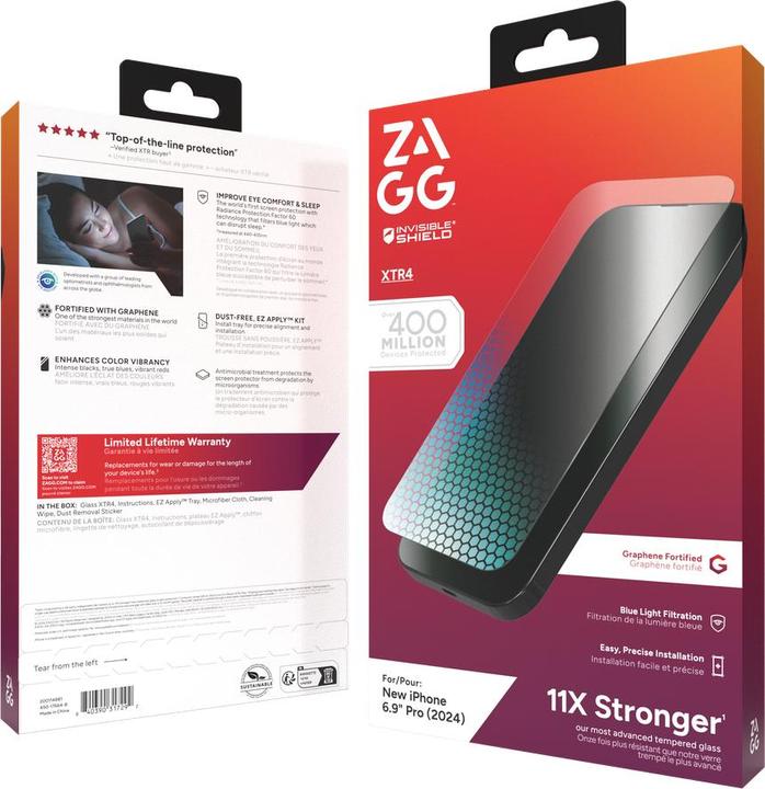 Immagine prodotto Zagg Glass XTR4 (1 Pezzo/i, Apple iPhone 16 Pro Max)