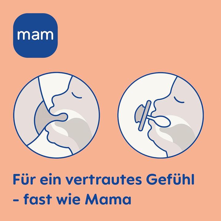 Produktbild MAM Supreme Silikon Schnuller, 2 Stück, 6-16 Monate (2 x, 6 - 16 Monate)