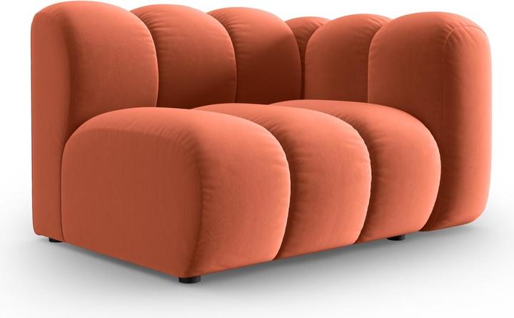 Actual product image Micadoni Velvet Modul Right, "Lupine", 1 Seat, 115x95x70Made in Europe (1-seater, Modular sofa)