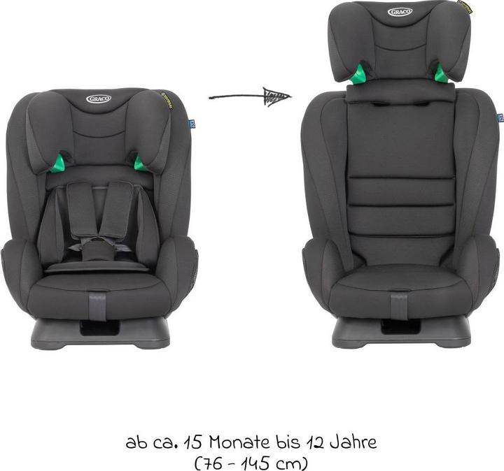 Productafbeelding Graco FlexiGrow R129 kinderzitje vanaf 15 maanden. (Kinderzitje, ECE R129/i-Size standaard)