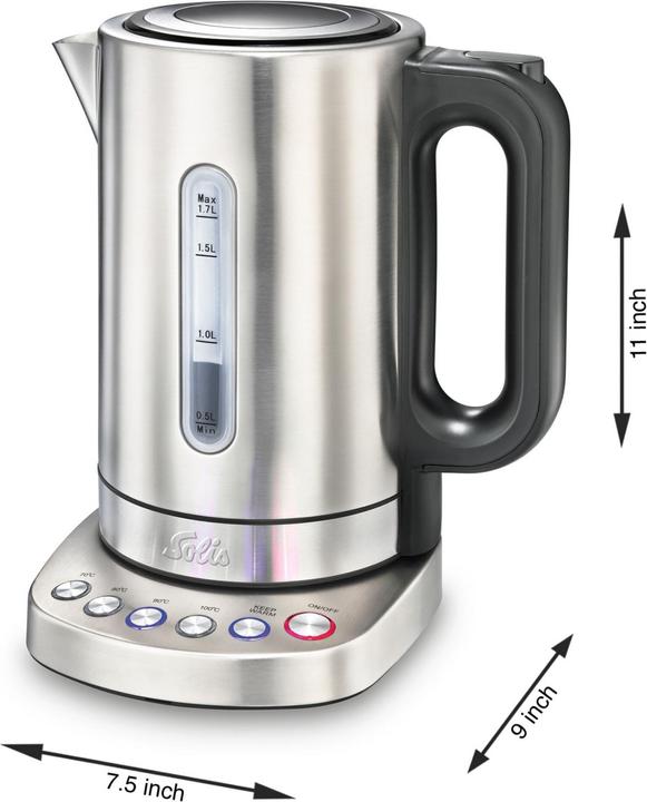 Productafbeelding Solis Vario Temp Waterkoker (Type 5516) Waterkoker met temperatuurkeuze (1.70 l)