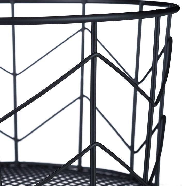 Actual product image Relaxdays Round Wire Mesh Basket (2 x, 22 x 22 x 12.5 cm)