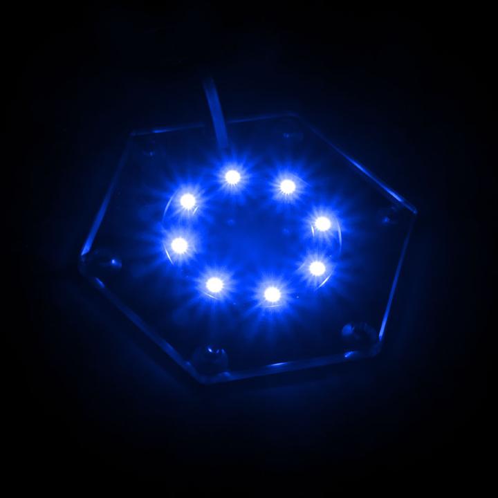 Actual product image Bitspower Hexagonal RGB accessory for water tank