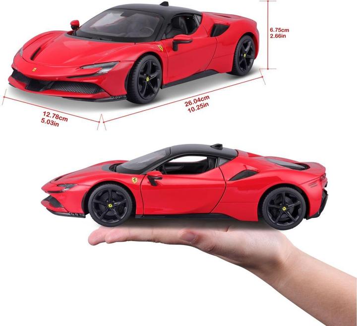 Actual product image Bburago Ferrari R&P SF90