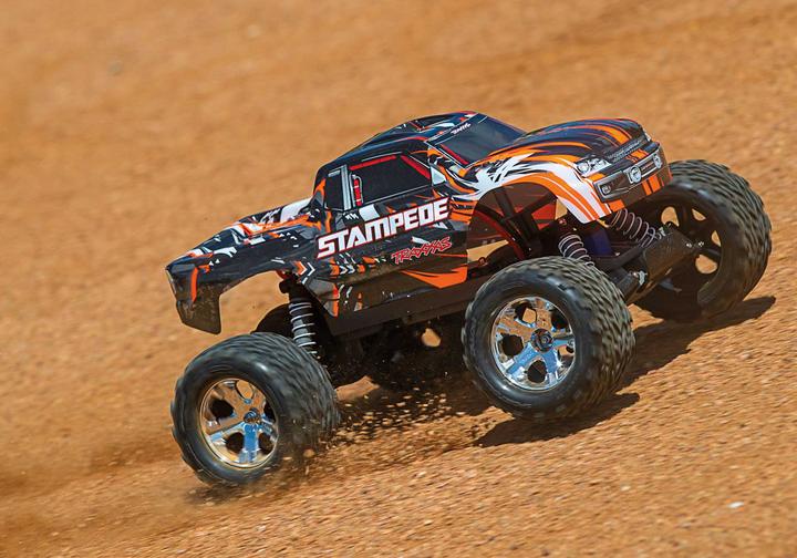 Actual product image Traxxas Stampede Orange RTR without battery/charger 1/10 2WD Monster Truck Brushed (RTR Ready-to-Run)