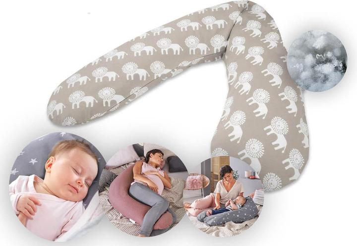 Actual product image Theraline Nursing pillow "The Original" with polyester hollow fibre filling incl. cover 190 cm (190 cm)
