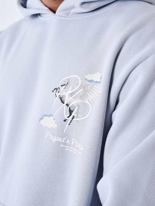 Immagine prodotto Project X Paris Felpa con cappuccio con motivo di nuvole di pegaso (S)
