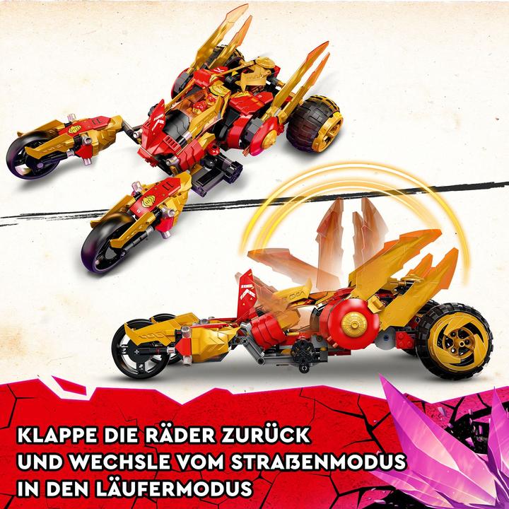 Actual product image LEGO Kai's gold dragon raider (71773, LEGO Ninjago)