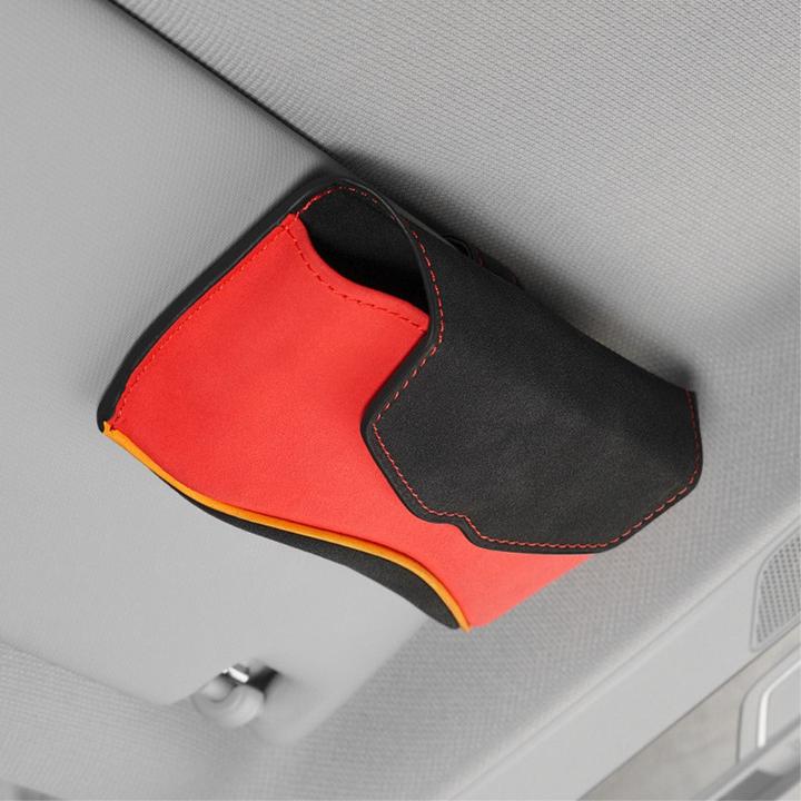 Actual product image Cover-Discount Glasses case for car with clip for sun visor