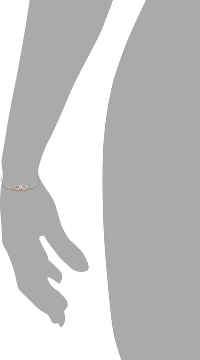 Produktbild Amor Armband aus 925er Sterling Silber mit Infinity Symbol (16 cm, Silber)
