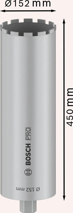 Produktbild Bosch Professional Zubehör PRO Core Cutter wet, 152 x 450 mm, 1 1/4-Zoll-UNC (152 Millimeter)