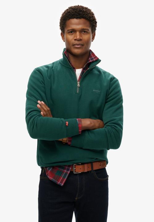 Immagine prodotto Superdry Essential Sweatshirt mit halblangem Reissverschluss und Logo (M)