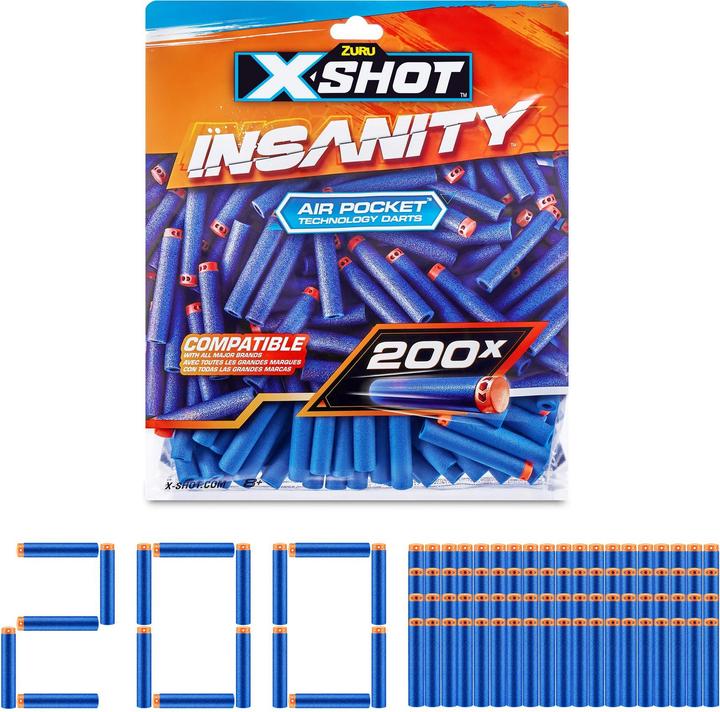Produktbild Xshot - Insanity 200 Darts Nachfüllpackung