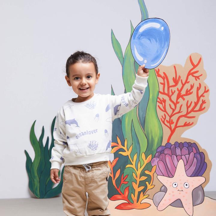 Immagine prodotto GOT BAG Maglione da bambino Ocean Lover Bianco (110, 116)
