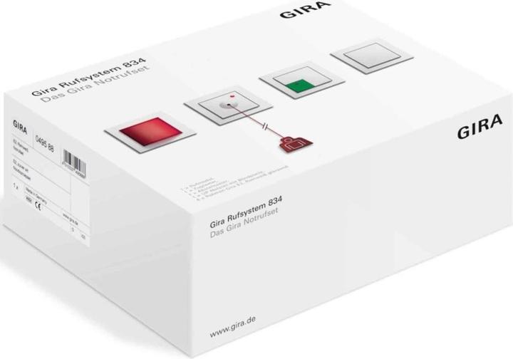 Actual product image Gira Emergency call set E2 Pure white 049588